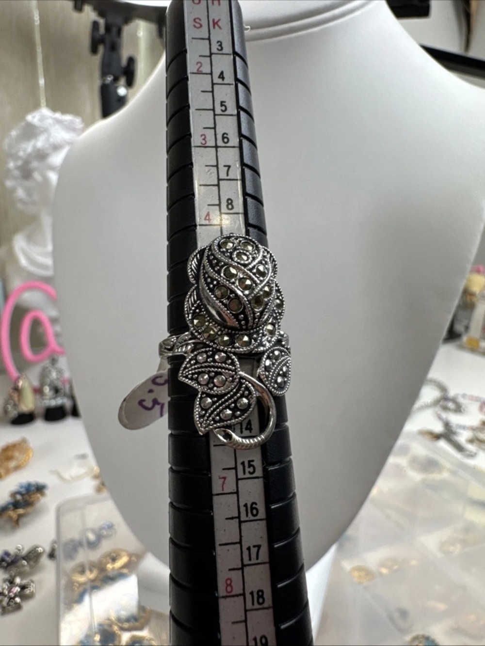 Joseph Esposito Silver Color Ring 14K GE Electroplated Signed ESPO Size 5.5